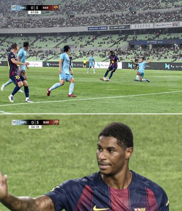 拉什福德在巴萨破门!尚未注册西甲,曼联期待其爆发