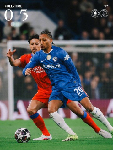 欧冠切尔西0比3巴黎出局,过早失球和失误酿悲剧,主帅换人无厘头